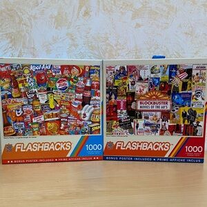 Flashbacks Mom’s Pantry & Movie Posters - 1,000 Piece Puzzles